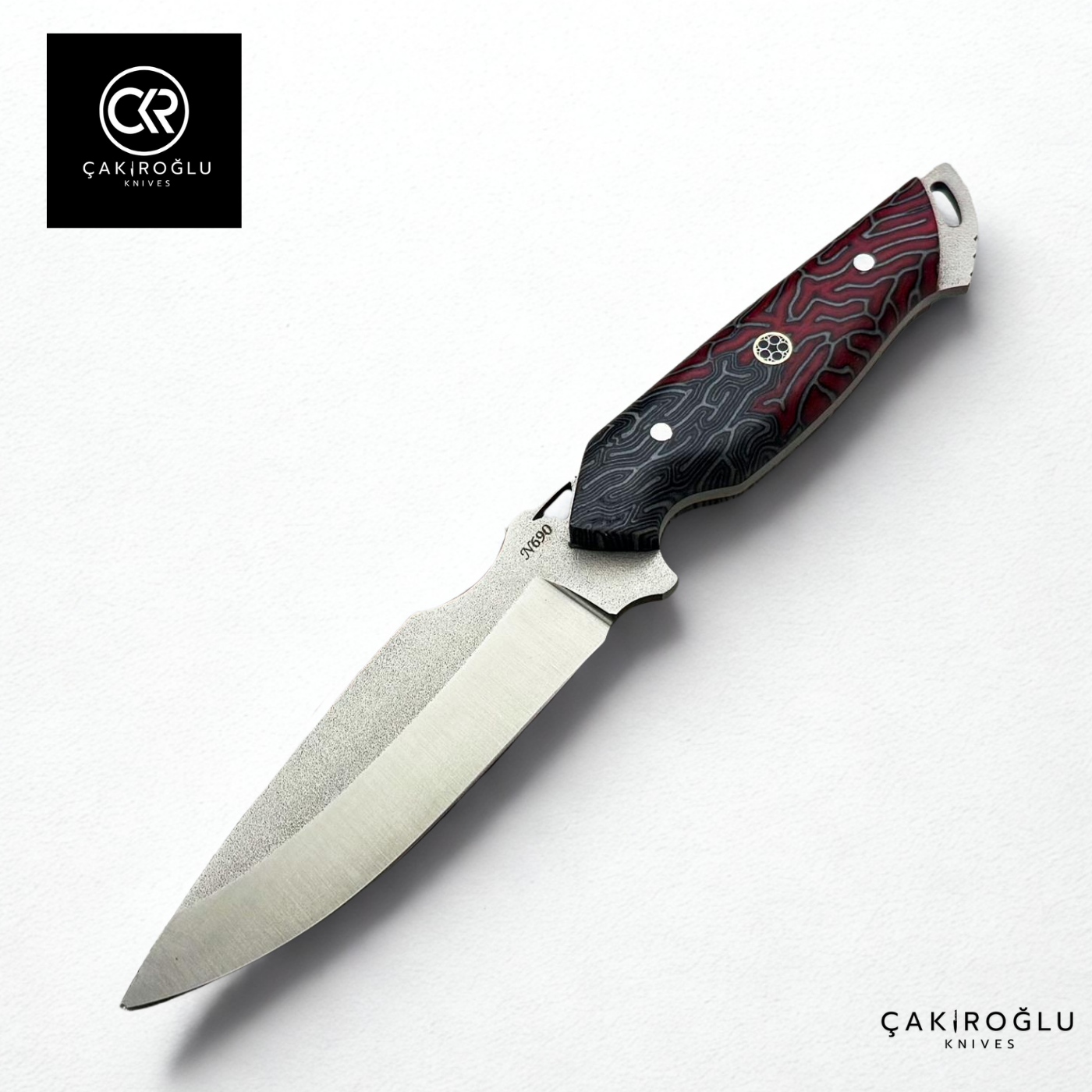 Handcrafted Custom-made Böhler N690 Steel & G-carta Handle Hunting Knife