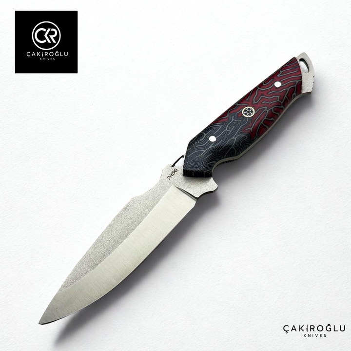 Handcrafted Custom-made Böhler N690 Steel & G-carta Handle Hunting Knife