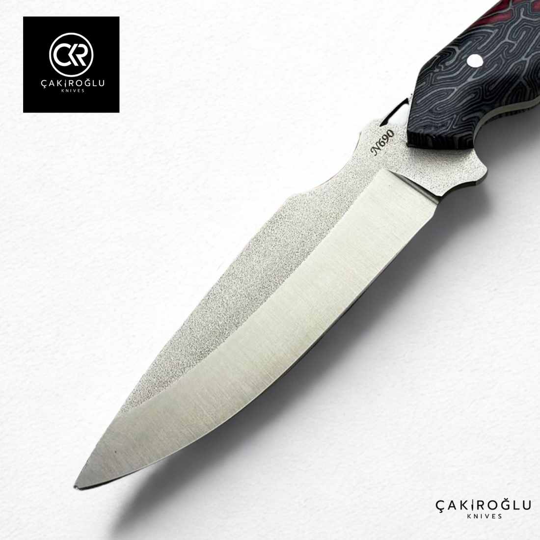 Handcrafted Custom-made Böhler N690 Steel & G-carta Handle Hunting Knife