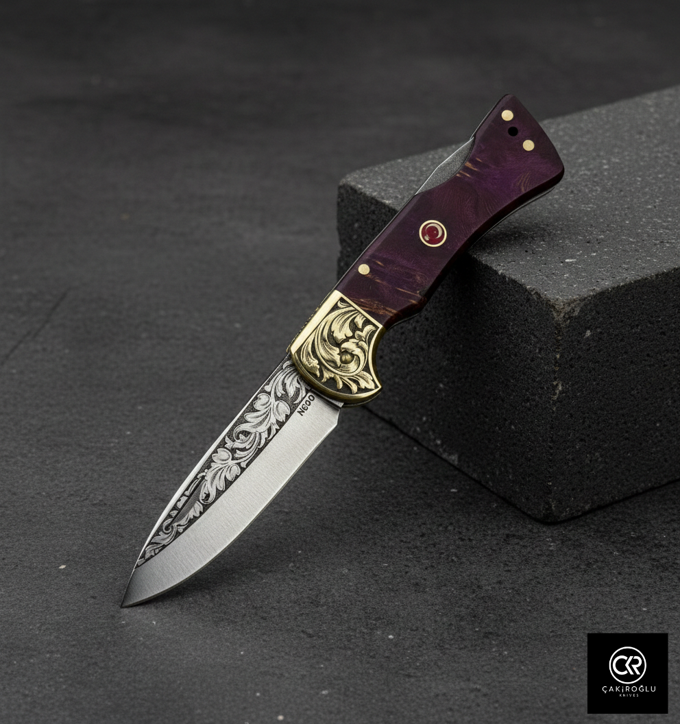Corvus Series - Custom Handcrafted Folding Knife - Limited Edition