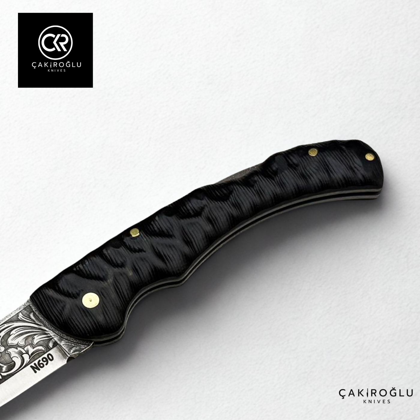 Hayta 838 Black Edition Handcrafted Folding Knife - N690 Böhler Steel & Compact Handle