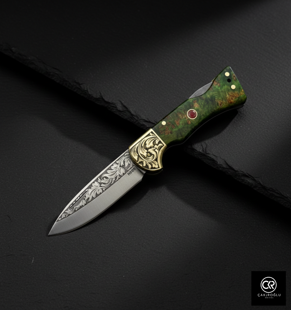 Corvus Series - Custom Handcrafted Folding Knife - Limited Edition