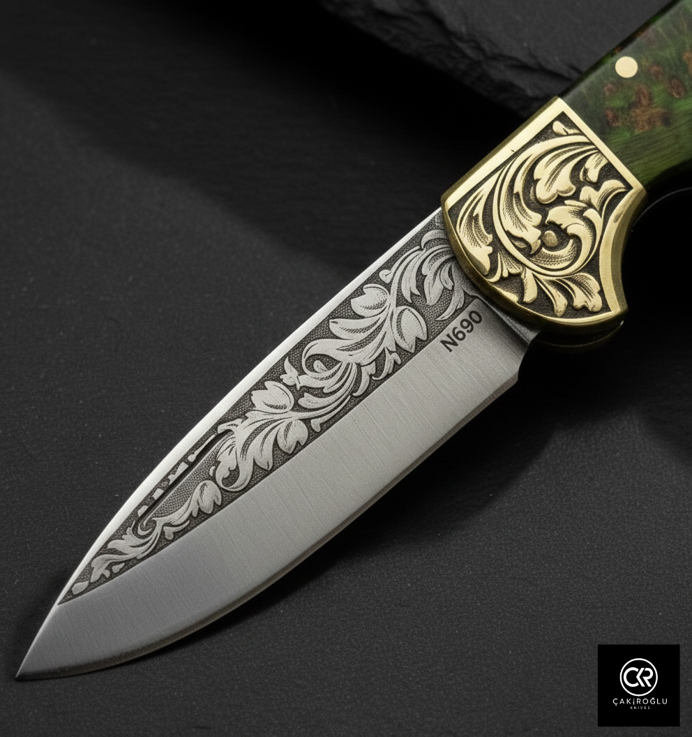 Corvus Series - Custom Handcrafted Folding Knife - Limited Edition