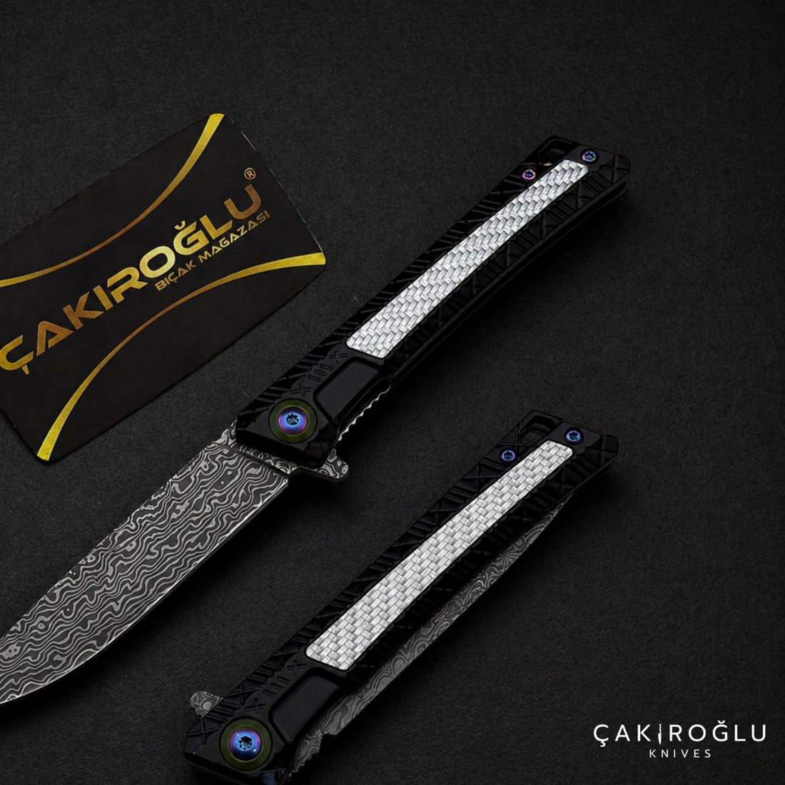 Damascus Pocket Folding Knife - Gentleman Style