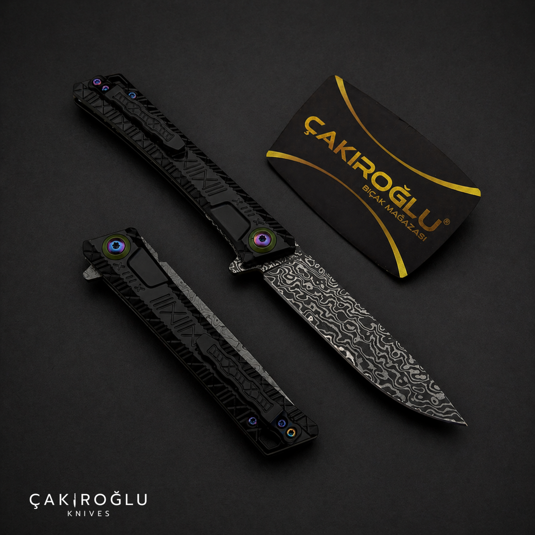 Damascus Pocket Folding Knife - Gentleman Style