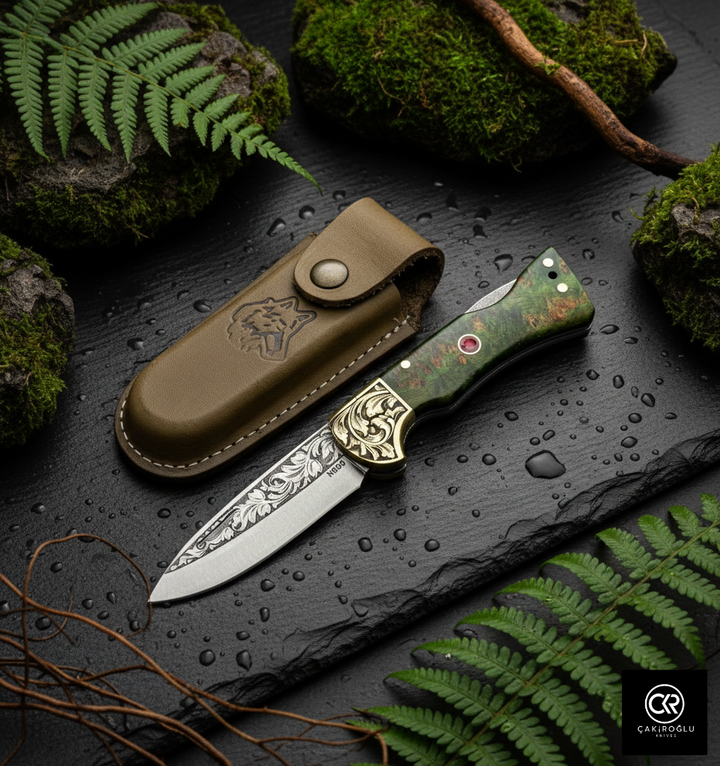 Corvus Series - Custom Handcrafted Folding Knife - Limited Edition
