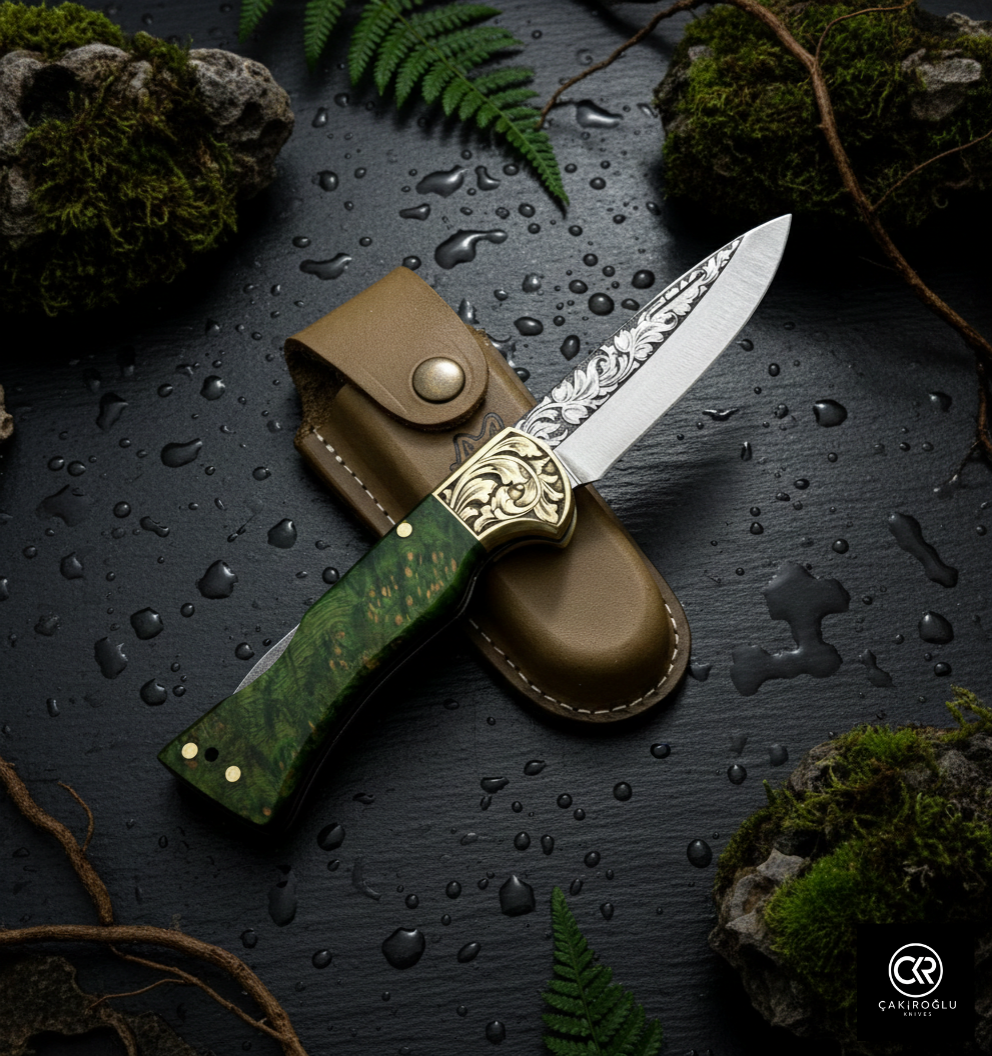 Corvus Series - Custom Handcrafted Folding Knife - Limited Edition