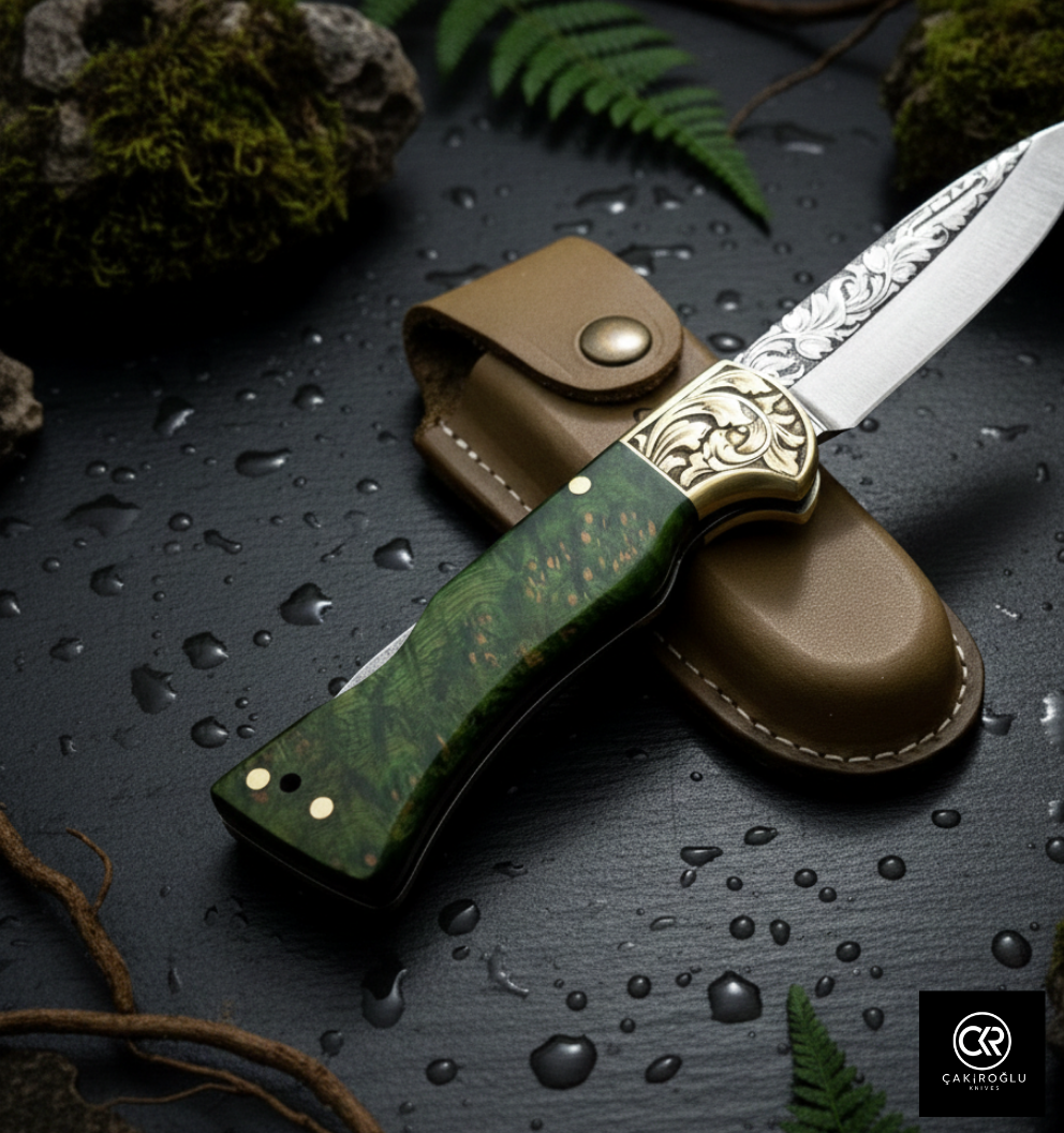 Corvus Series - Custom Handcrafted Folding Knife - Limited Edition