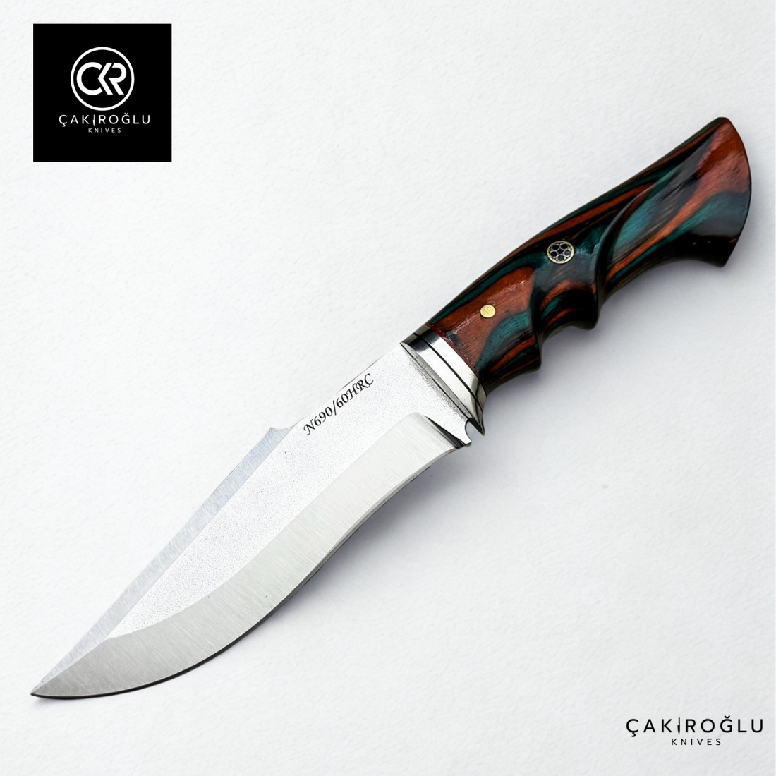 Heritage 281 OceanFlame & Aluminum Apron Edition - N690 Steel Handcrafted Knife