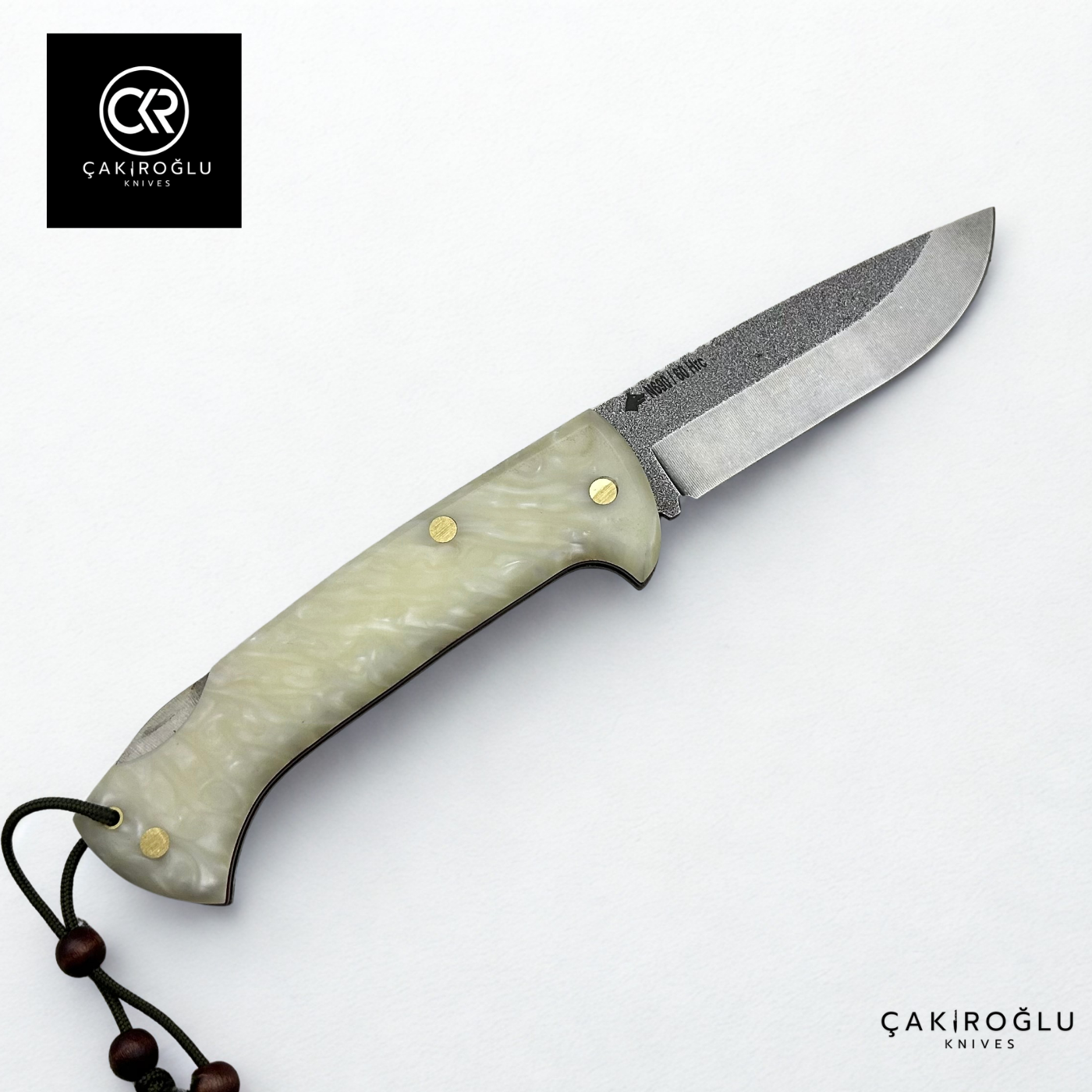 Göxon Altay - Epoxy Amber Handle Handcrafted Knife