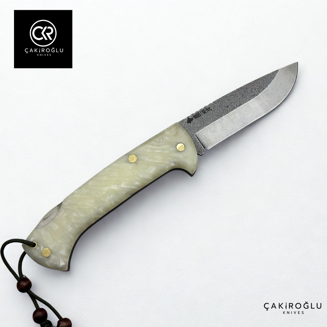 Göxon Altay - Epoxy Amber Handle Handcrafted Knife