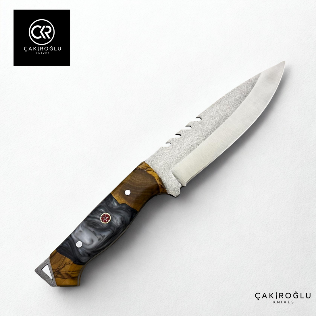 Handcrafted Custom-made Böhler N690 Steel & Epoxy Hybrid Handle Hunting Knife