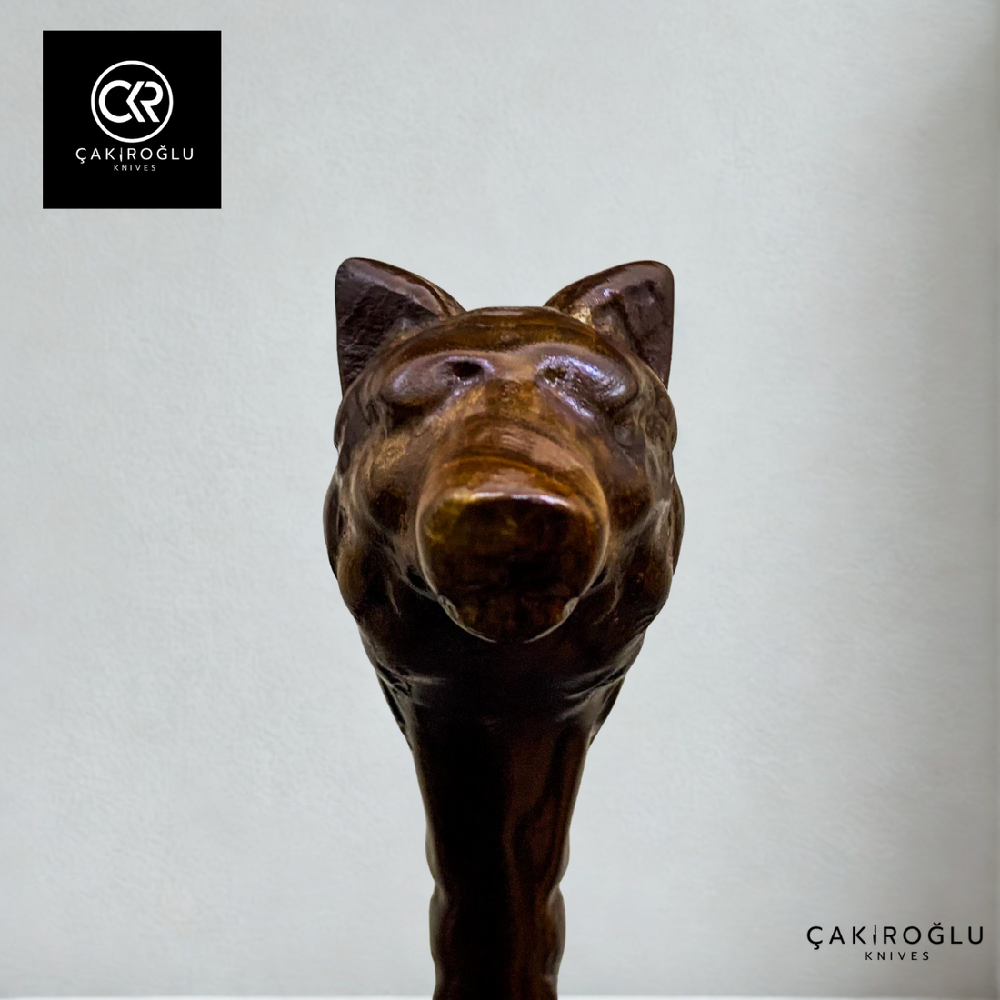 Specially Handworked Wolf Head Design Handmade Camping Axe