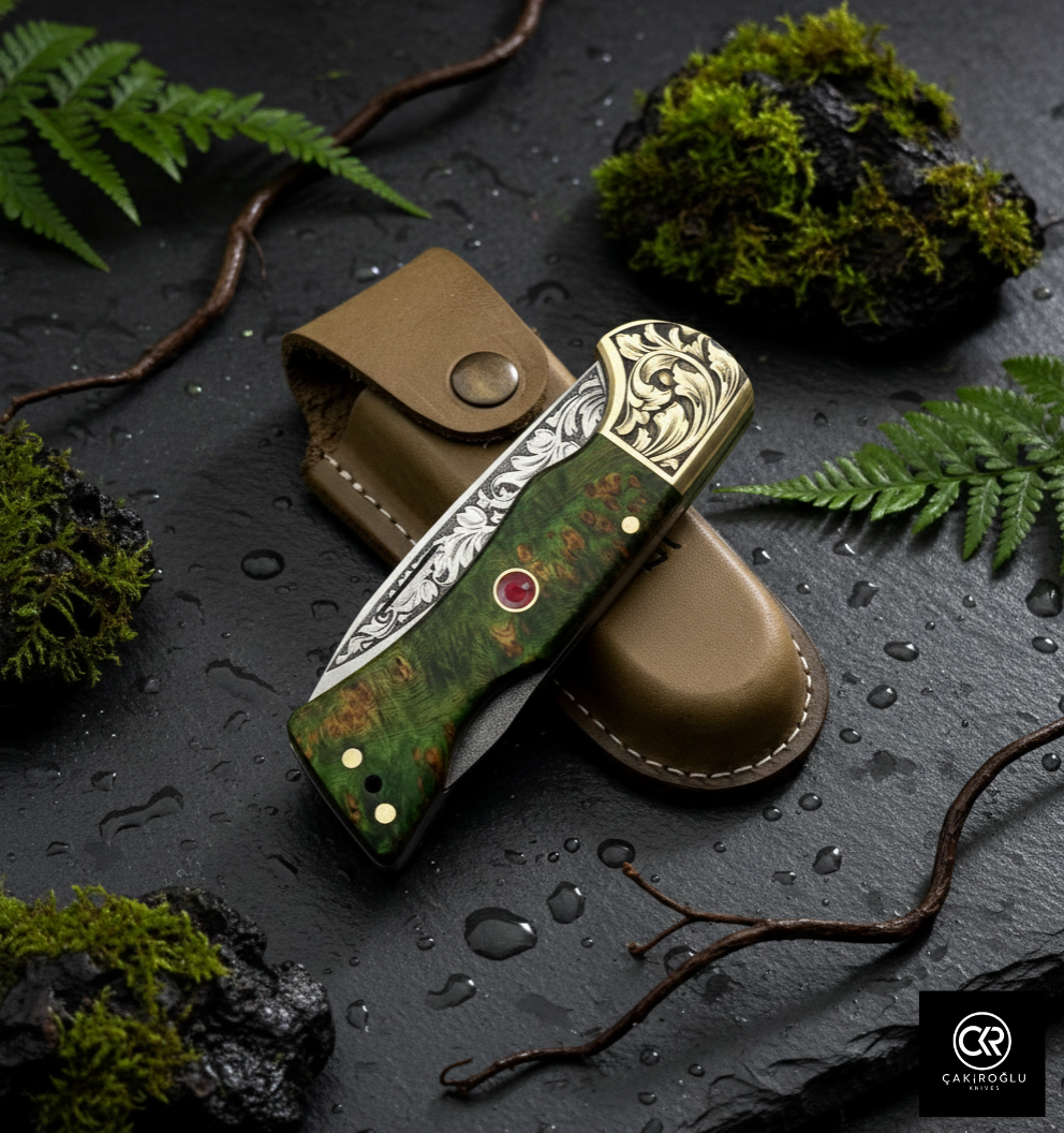Corvus Series - Custom Handcrafted Folding Knife - Limited Edition