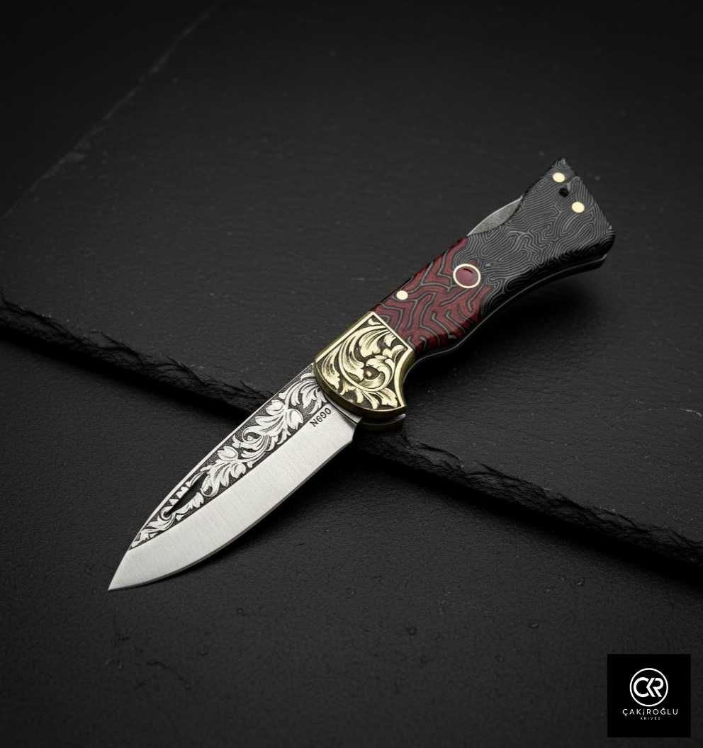 Corvus Series - Custom Handcrafted Folding Knife - Limited Edition