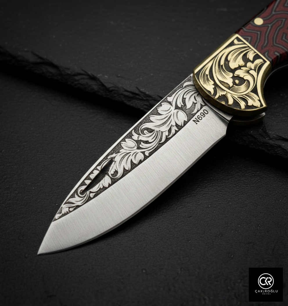 Corvus Series - Custom Handcrafted Folding Knife - Limited Edition
