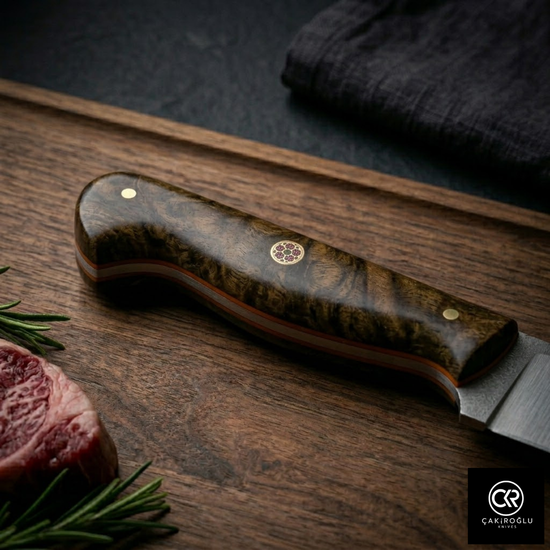 Çakıroğlu Cutting Knife with Leather Case – Böhler N690 Steel