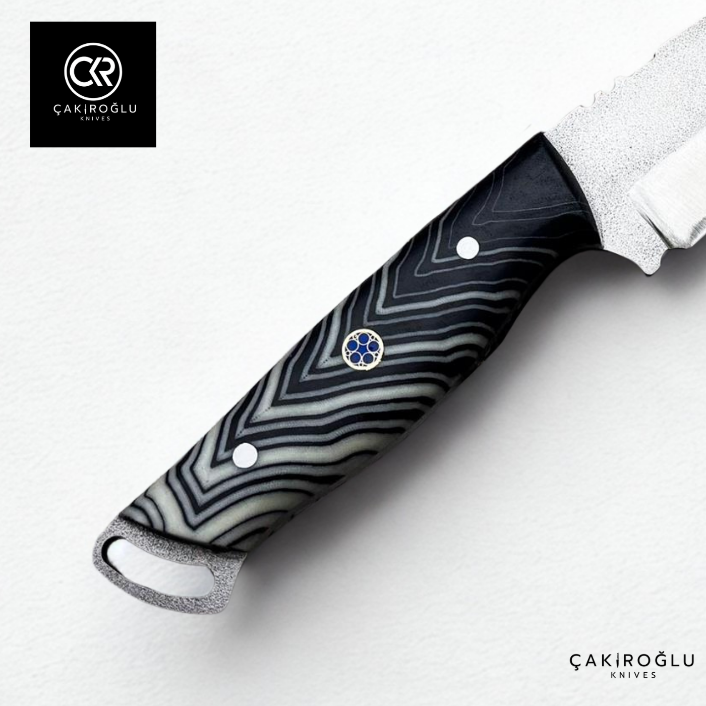 Handcrafted Custom-made Böhler N690 Steel & G-carta Handle Hunting Knife