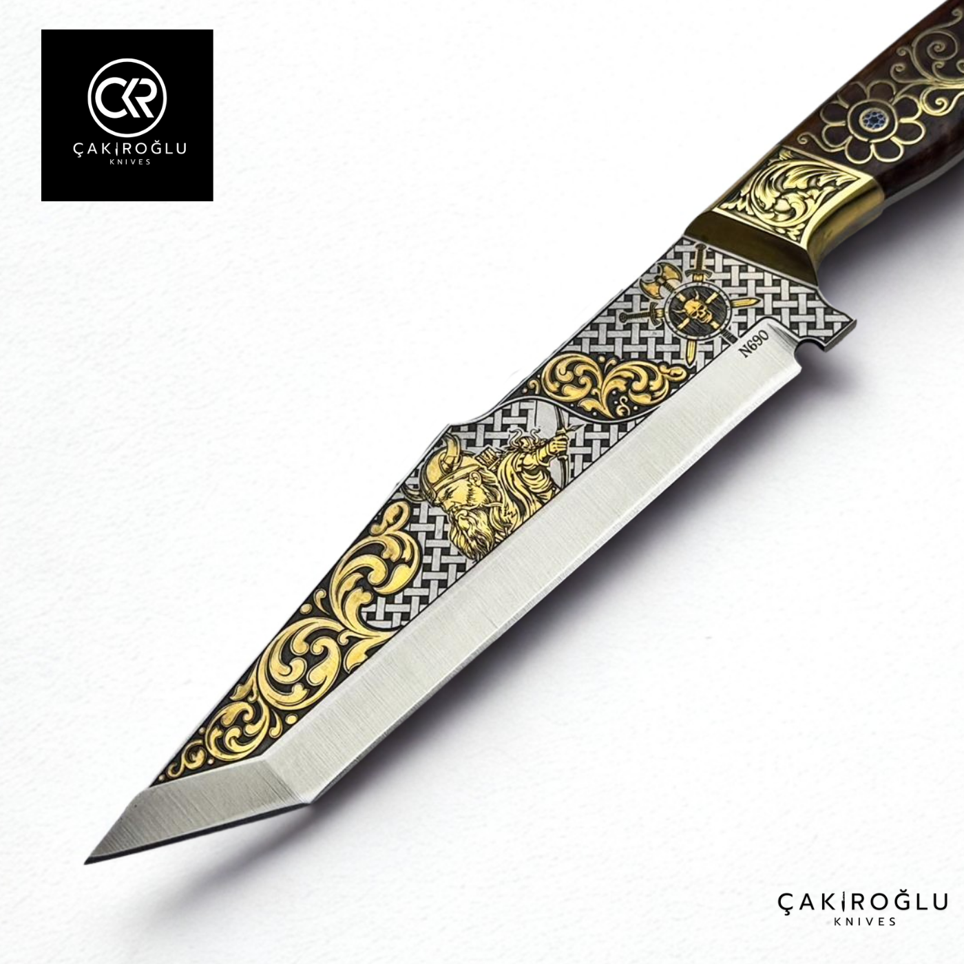 Regal Edge V3 – Limited Collector’s Edition N690 Knife with Gold Engraving & Mother of Pearl