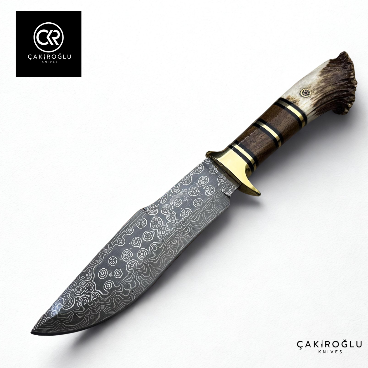 Root Stag - Handcrafted Custom-made Damascus Colletible Knife