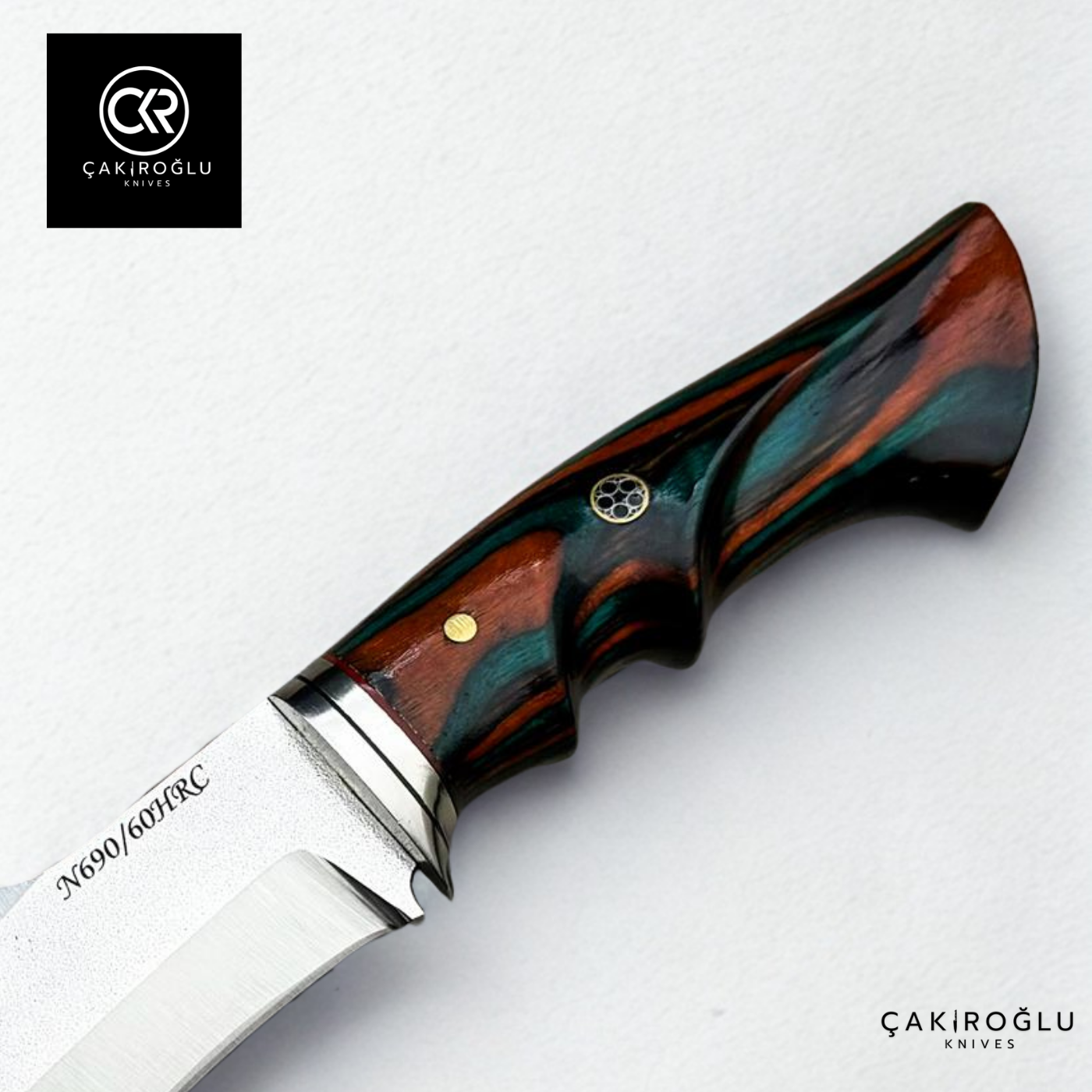 Heritage 281 OceanFlame & Aluminum Apron Edition - N690 Steel Handcrafted Knife