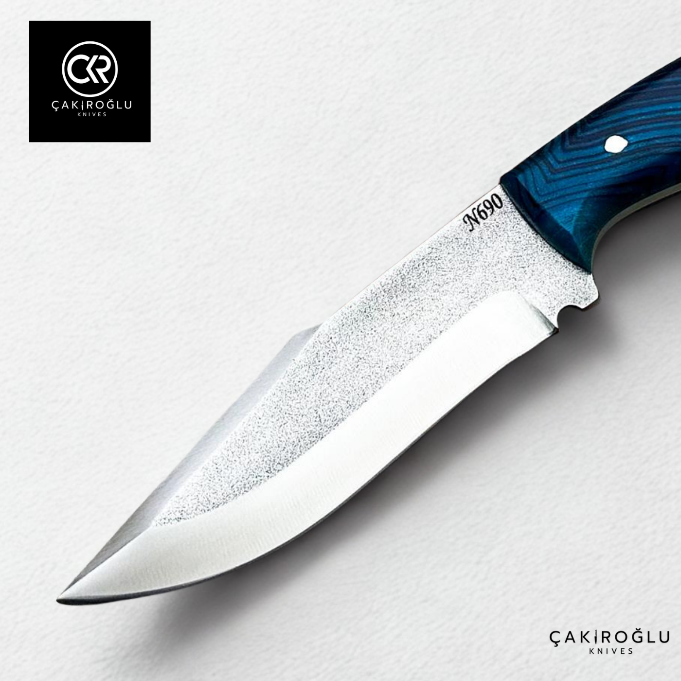 Handcrafted Custom-made Böhler N690 Steel & G-carta Handle Hunting Knife