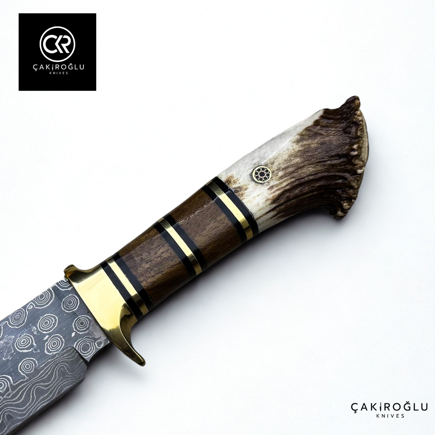 Root Stag - Handcrafted Custom-made Damascus Colletible Knife