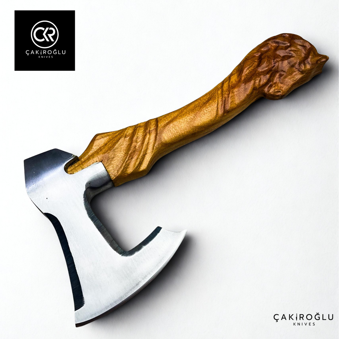 Specially Handworked Horse Head Design Handmade Camping Axe