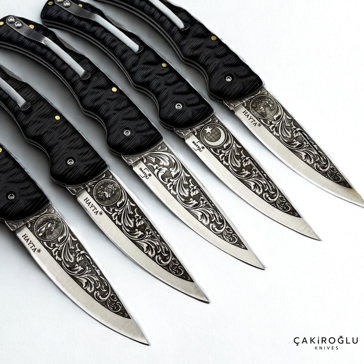 Hayta 838 Black Edition Handcrafted Folding Knife - N690 Böhler Steel & Compact Handle