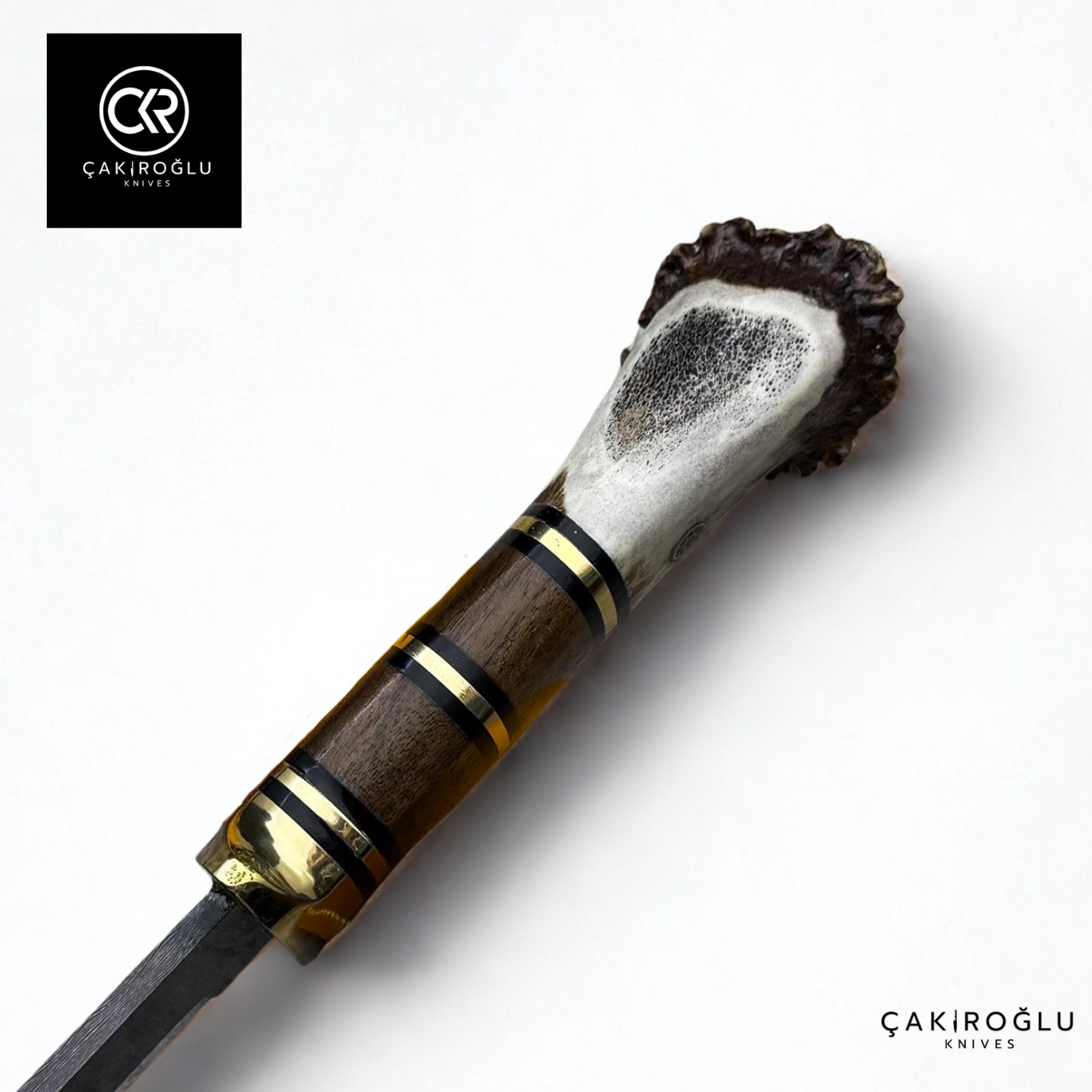 Root Stag - Handcrafted Custom-made Damascus Colletible Knife