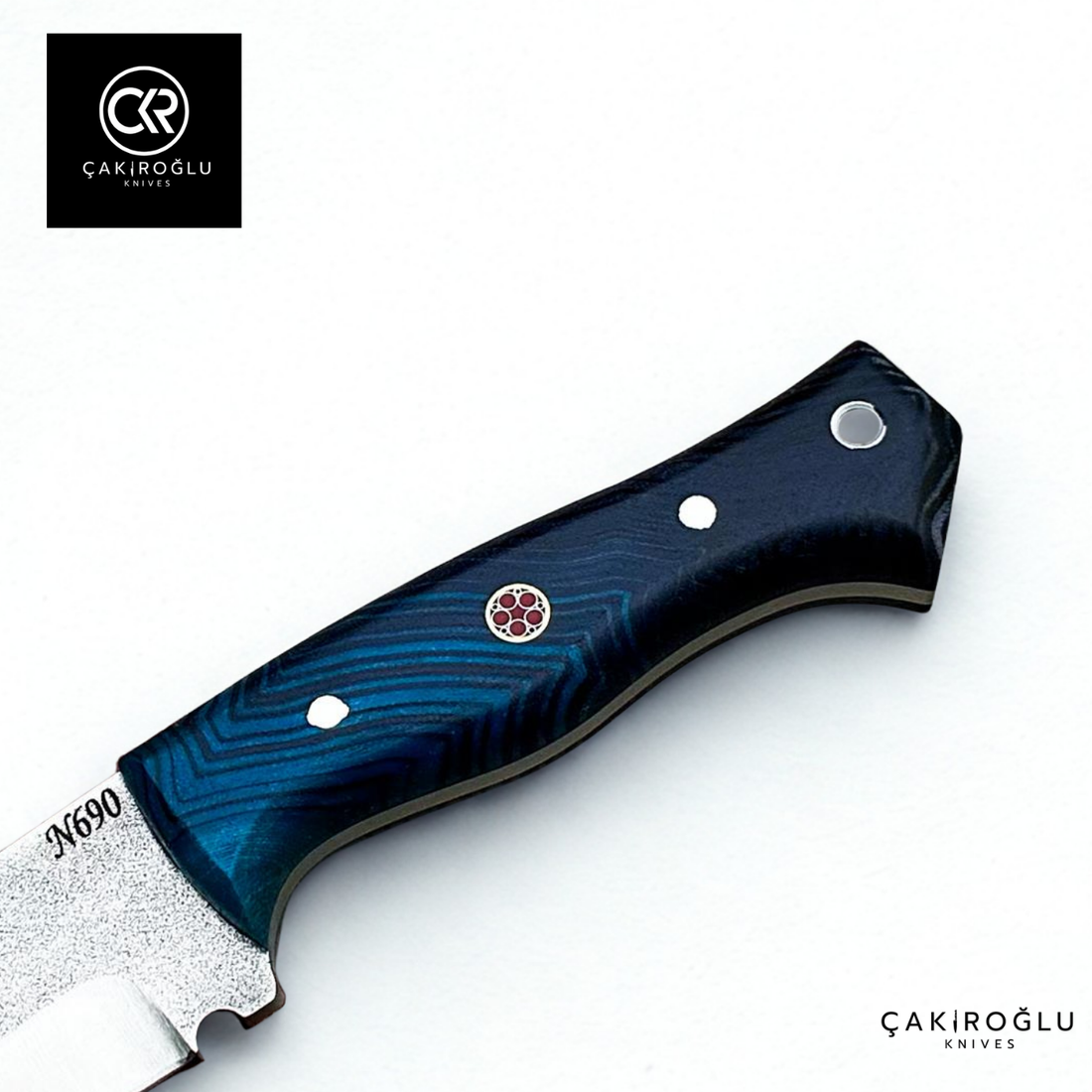 Handcrafted Custom-made Böhler N690 Steel & G-carta Handle Hunting Knife