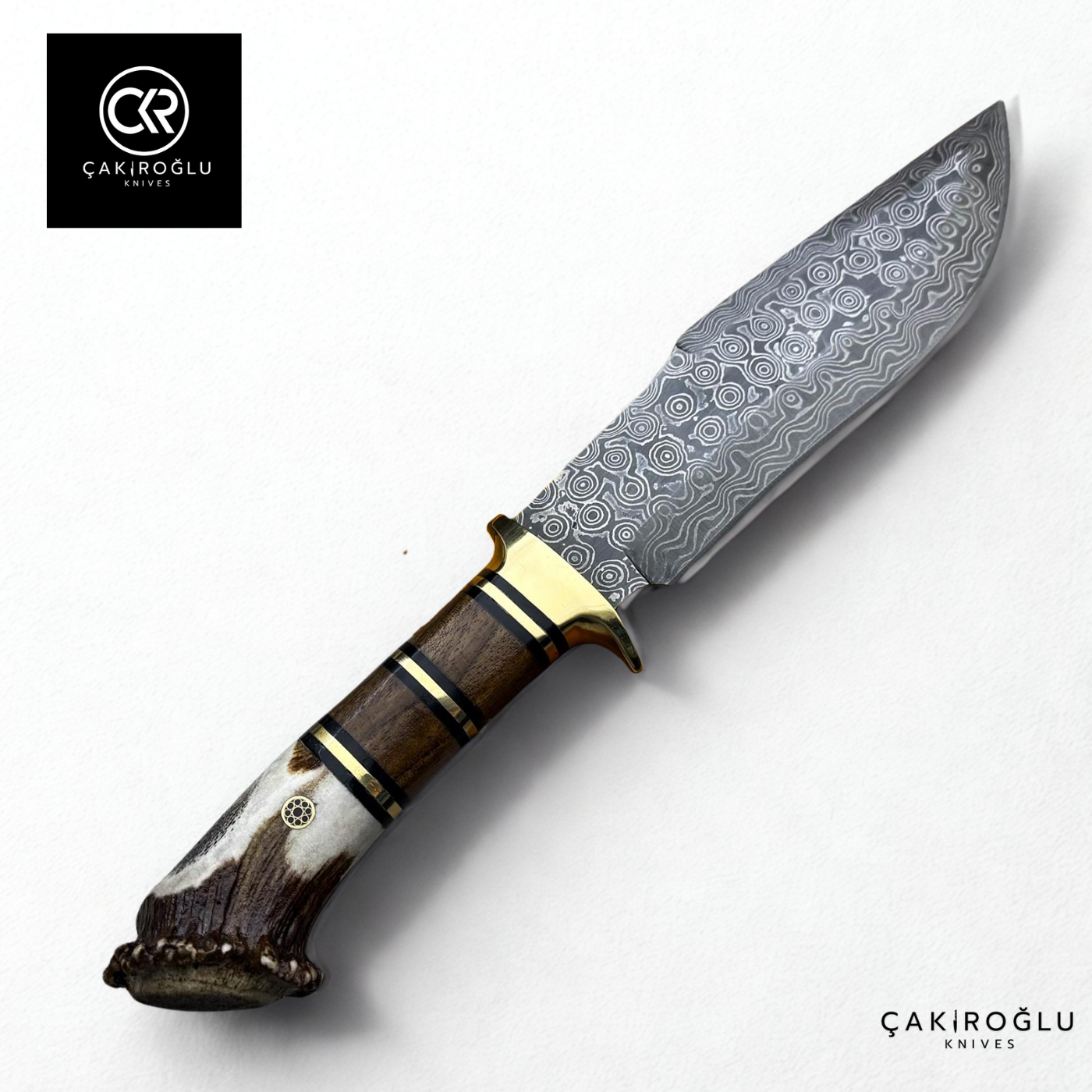 Root Stag - Handcrafted Custom-made Damascus Colletible Knife