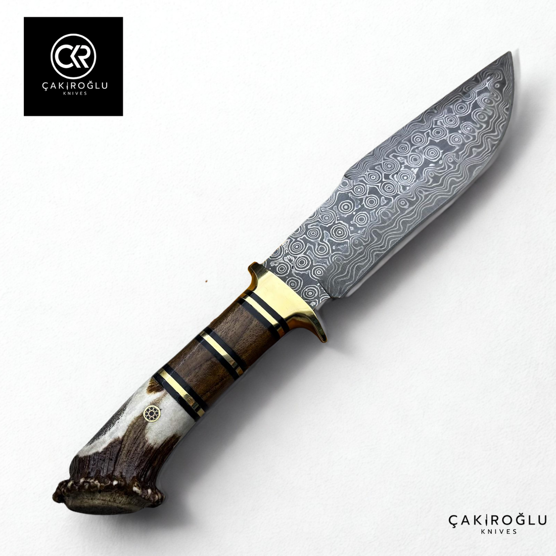 Root Stag - Handcrafted Custom-made Damascus Colletible Knife