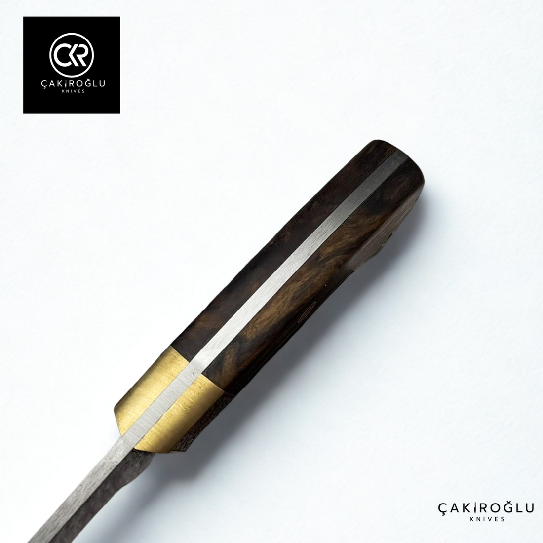 Damascus Kukri - Damascus Steel & Engraved Brass Apron