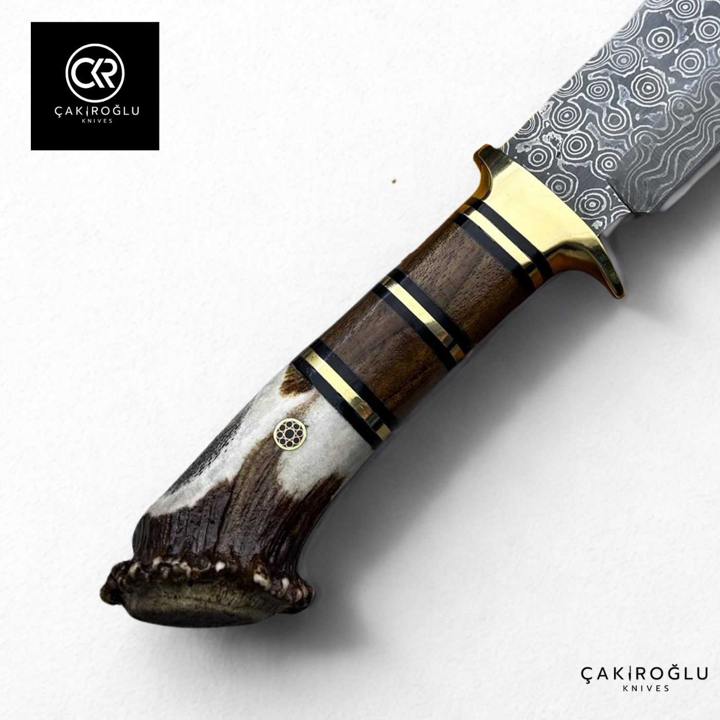 Root Stag - Handcrafted Custom-made Damascus Colletible Knife