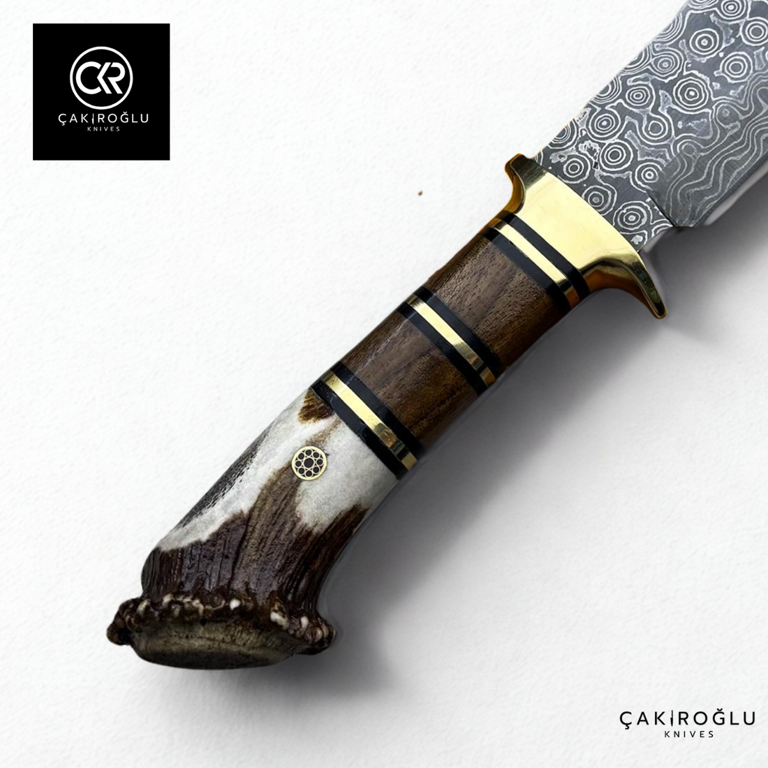 Root Stag - Handcrafted Custom-made Damascus Colletible Knife