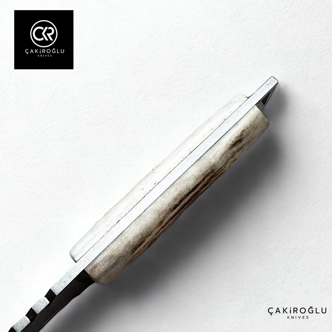 Handcrafted Custom Hunting Knife - N690 Böhler Steel & Deer Antler Handle