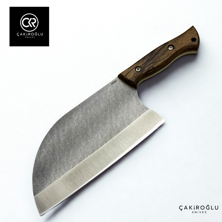 Almazan Pro – Böhler N690 Steel & Root Walnut Handle Handcrafted Camping Chef Knife