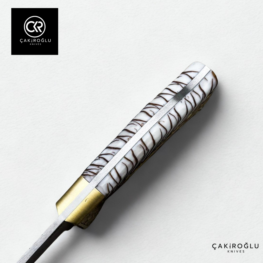 Şehzade - Custom-Made Pine Cone Epoxy Handle Hunting Knife