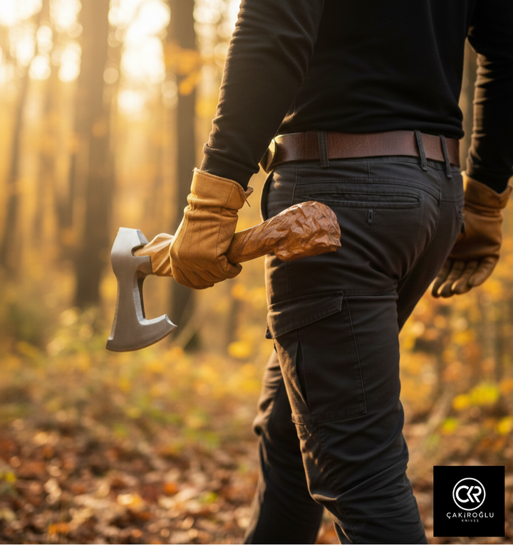 Specially Handworked Horse Head Design Handmade Camping Axe