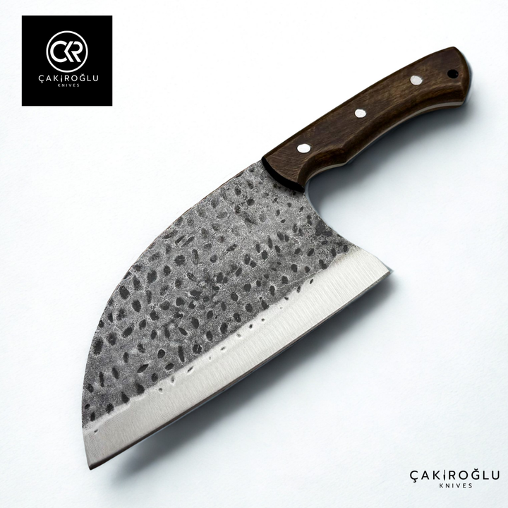 Almazan Handmade Camping Chef Knife - Forged Carbon Steel
