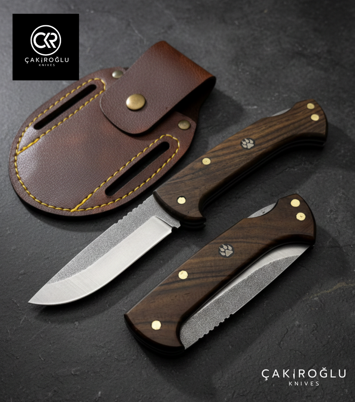 Göxon Börü - Walnut Root Handle Handcrafted Knife
