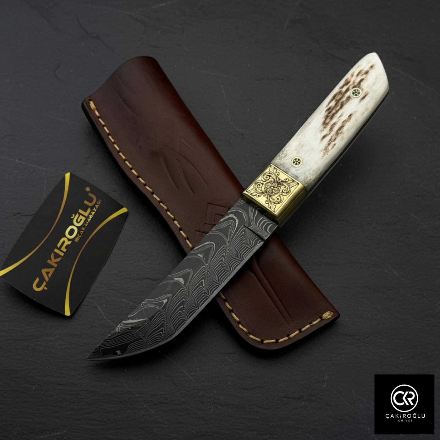 Collector's Edition - Handcrafted Custom-made Damascus Steel Tanto Model Hunting Knife