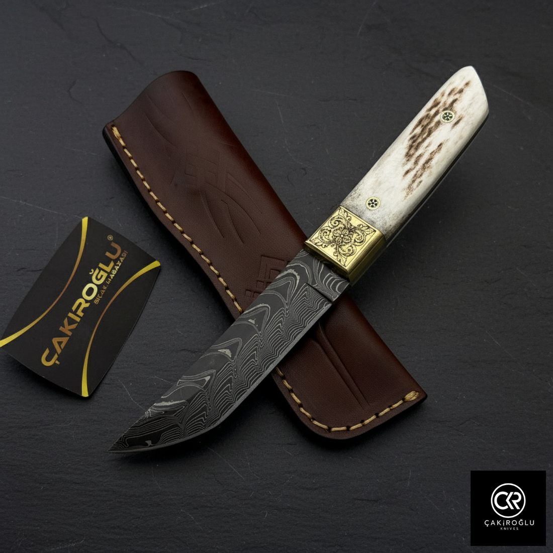 Collector's Edition - Handcrafted Custom-made Damascus Steel Tanto Model Hunting Knife