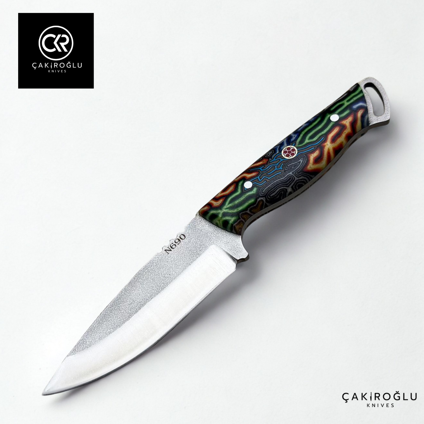 Handcrafted Custom-made Böhler N690 Steel & G-carta Handle Hunting Knife