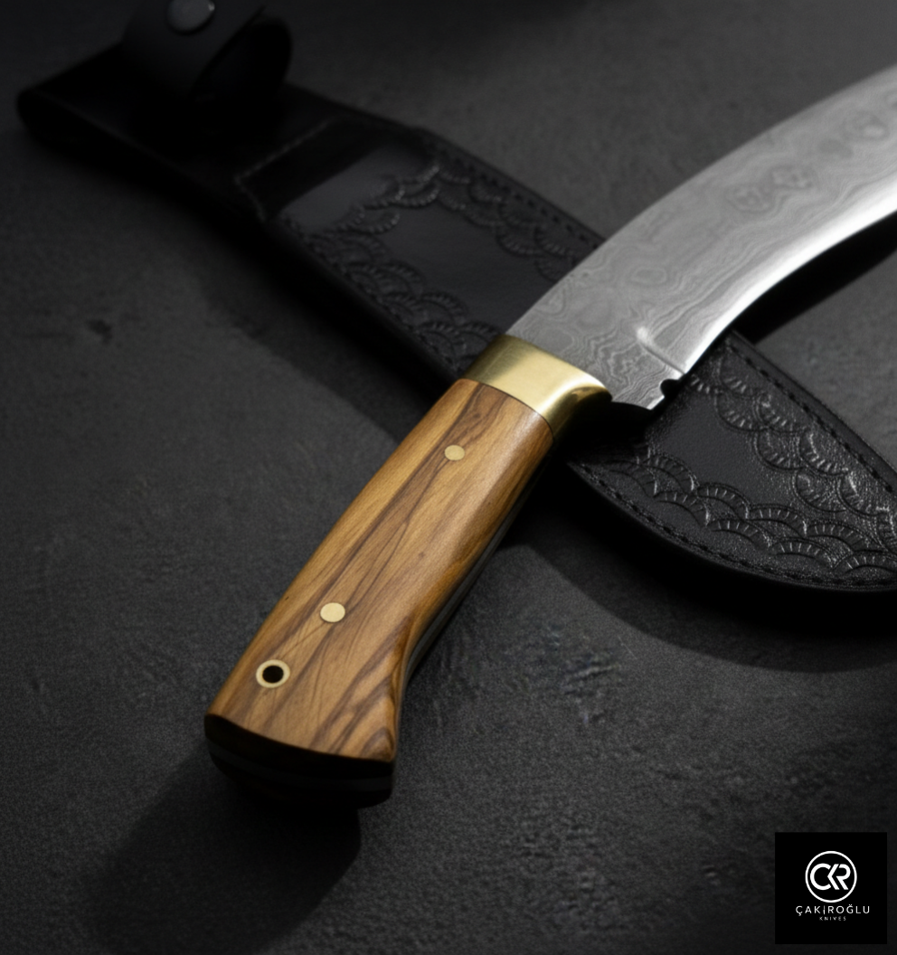 Handmade Custom-made Damascus Kukri
