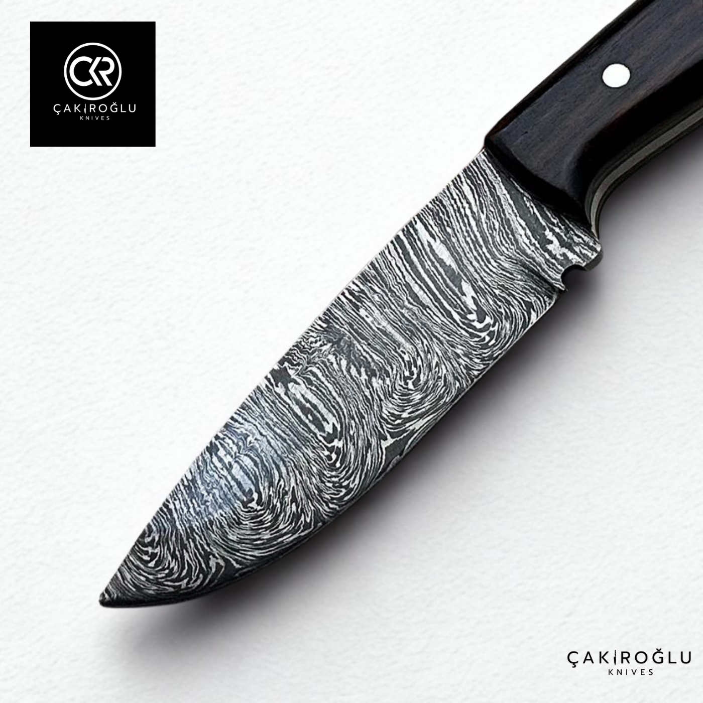 Handcrafted Custom-made Damascus Steel Bushcraft Hunting Knife