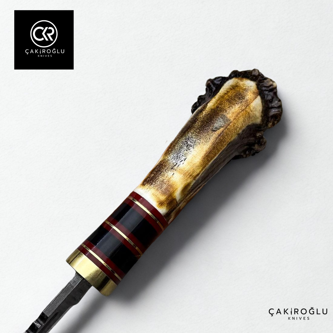 Root Stag - Handcrafted Custom-made Damascus Colletible Bowie Knife