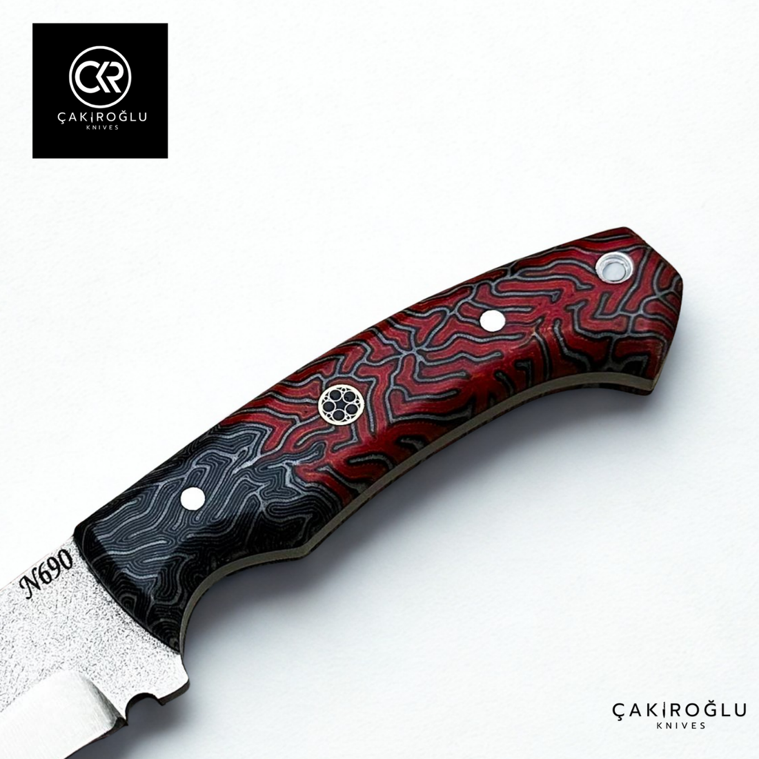 Handcrafted Custom-made Böhler N690 Steel & G-carta Handle Hunting Knife