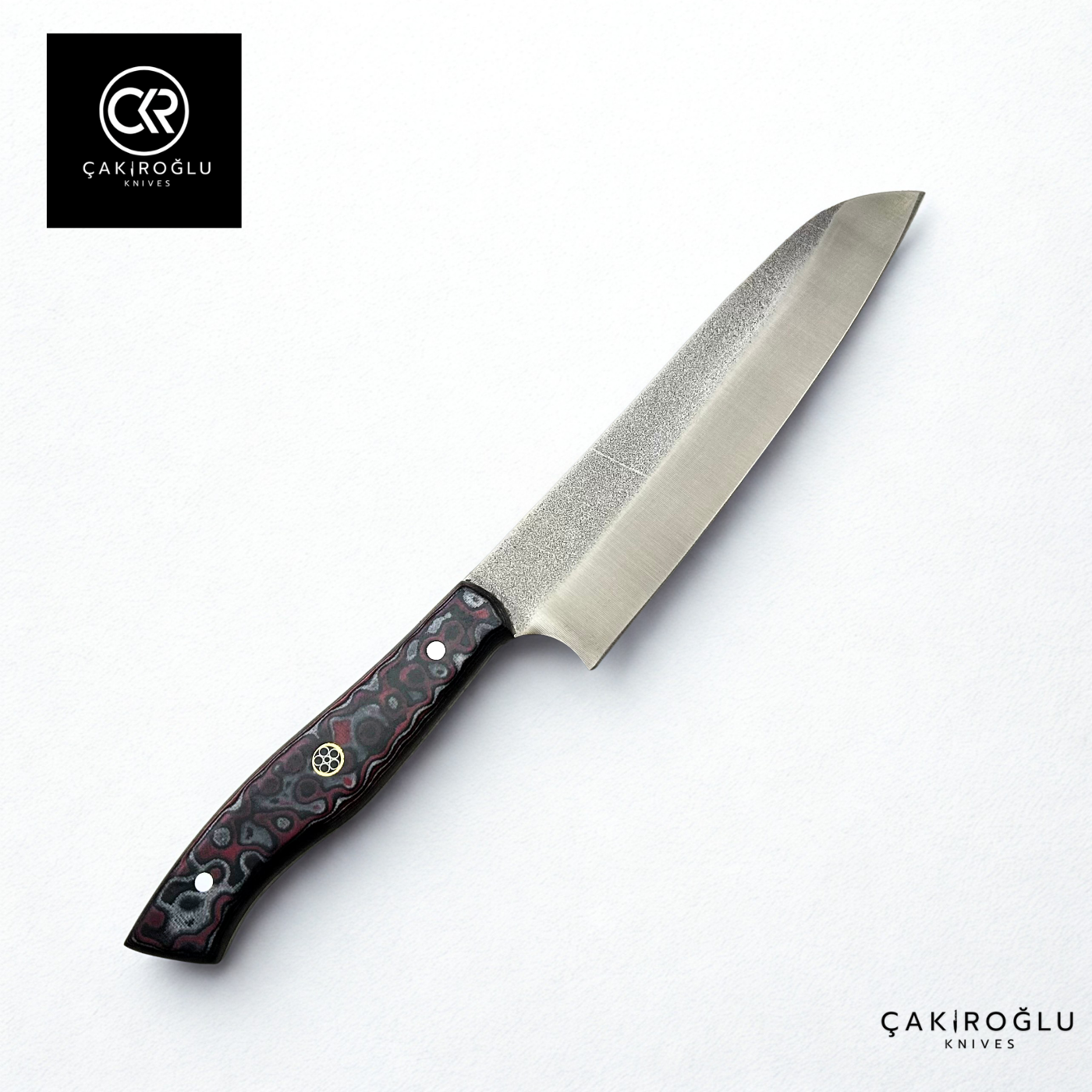 Santoku Model Handcrafted Chef Knife - Böhler N690 Steel & G-carta Handle